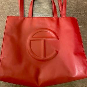 Telfar Medium Oxblood Shopping Bag
